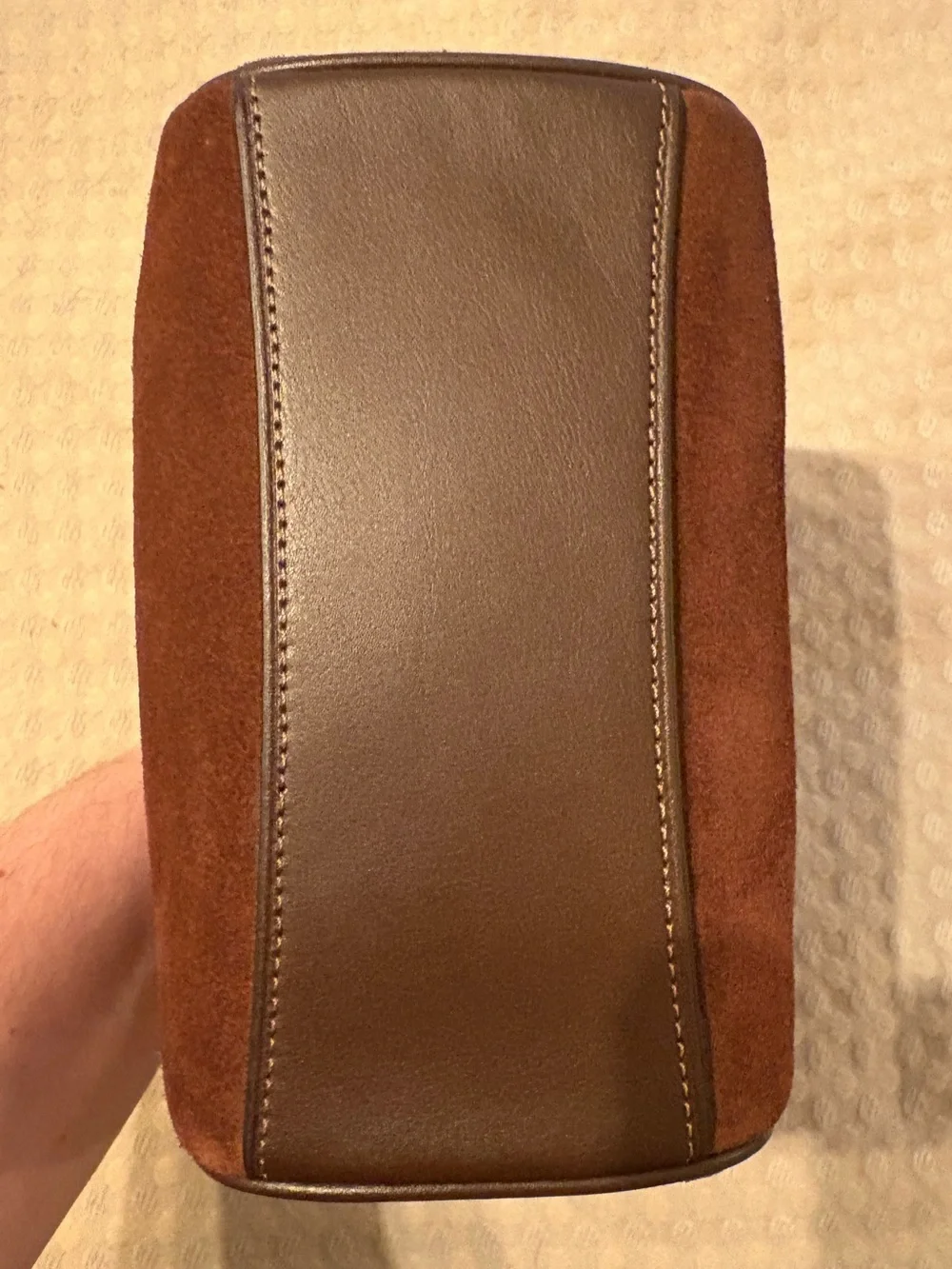 Coach Brown Suede Mini Rowan